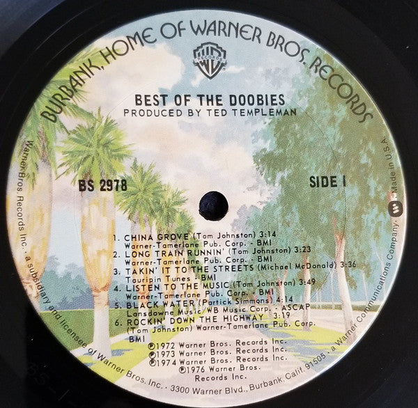 The Doobie Brothers : Best Of The Doobies (LP, Comp, Ter)