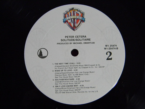Peter Cetera : Solitude / Solitaire (LP, Album, Club)