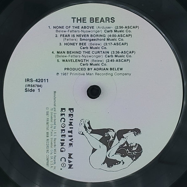 The Bears (3) : The Bears (LP, Album, Pin)