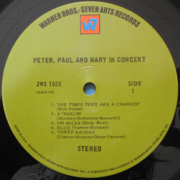 Peter, Paul And Mary* : In Concert (2xLP, Album, RE, Ind)