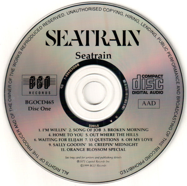 Seatrain : Seatrain / Marblehead Messenger (2xCD, Comp, RE)