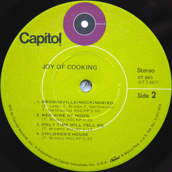 Joy Of Cooking : Joy Of Cooking (LP, Album, Jac)