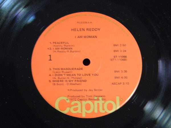 Helen Reddy : I Am Woman (LP, Album, Club, Ora)