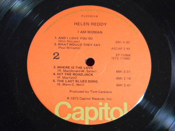 Helen Reddy : I Am Woman (LP, Album, Club, Ora)