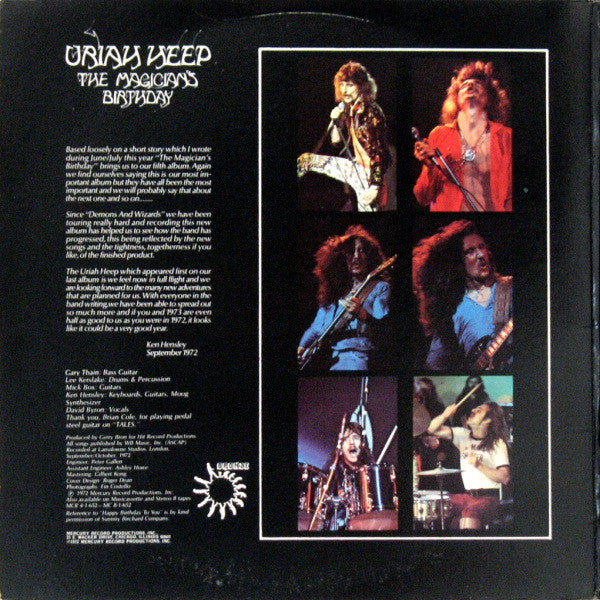 Uriah Heep : The Magician's Birthday (LP, Album, Ter)