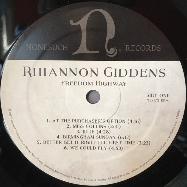 Rhiannon Giddens : Freedom Highway (LP, Album)