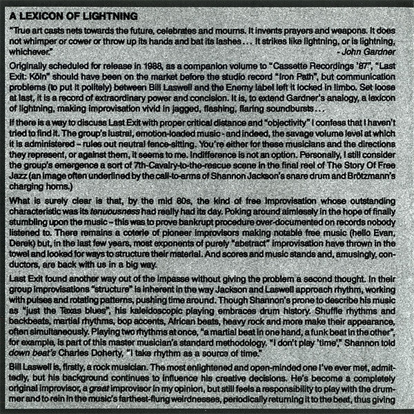 Last Exit : Köln (CD, Album, RE)