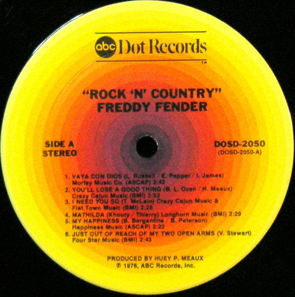 Freddy Fender (2) : Rock 'N' Country (LP, Album, Ter)
