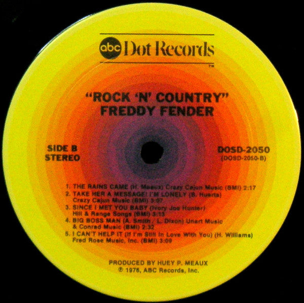 Freddy Fender (2) : Rock 'N' Country (LP, Album, Ter)