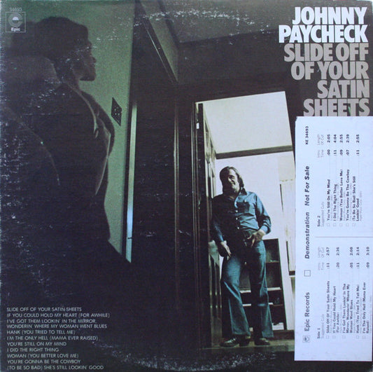 Johnny Paycheck : Slide Off Of Your Satin Sheets (LP, Album, Promo)