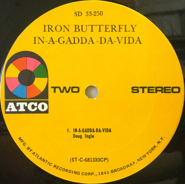 Iron Butterfly : In-A-Gadda-Da-Vida (LP, Album, RP, CP )
