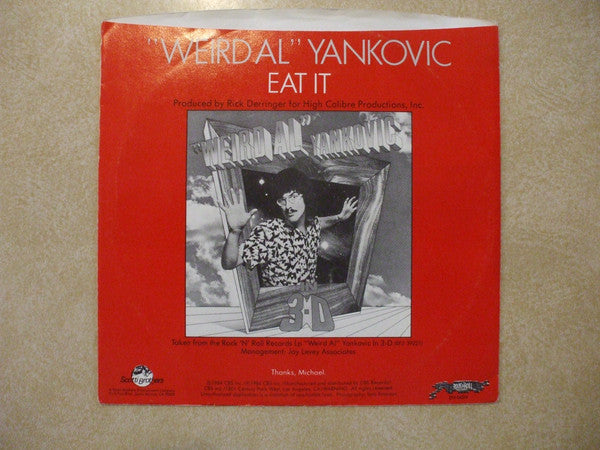 "Weird Al" Yankovic : Eat It (7", Single, Styrene, Pit)