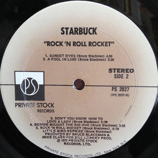 Starbuck (2) : Rock 'N Roll Rocket (LP, Album, Mon)