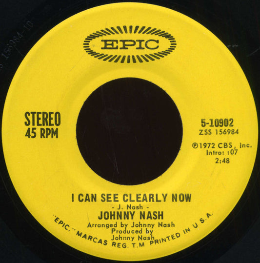 Johnny Nash : I Can See Clearly Now / How Good It Is (7", Single, San)