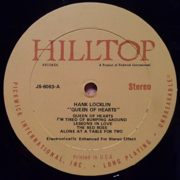 Hank Locklin : Queen Of Hearts (LP, Album)