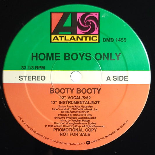 Home Boys Only : Booty Booty (12", Promo)