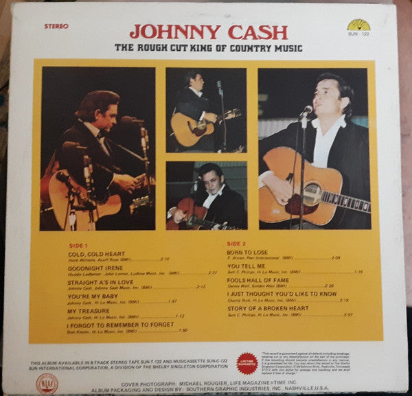 Johnny Cash : The Rough Cut King Of Country Music (LP, Comp, Ter)