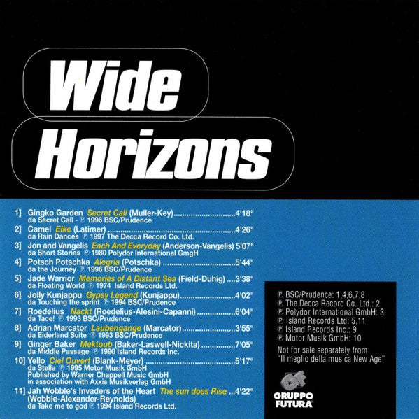 Various : Wide Horizons (CD, Comp)