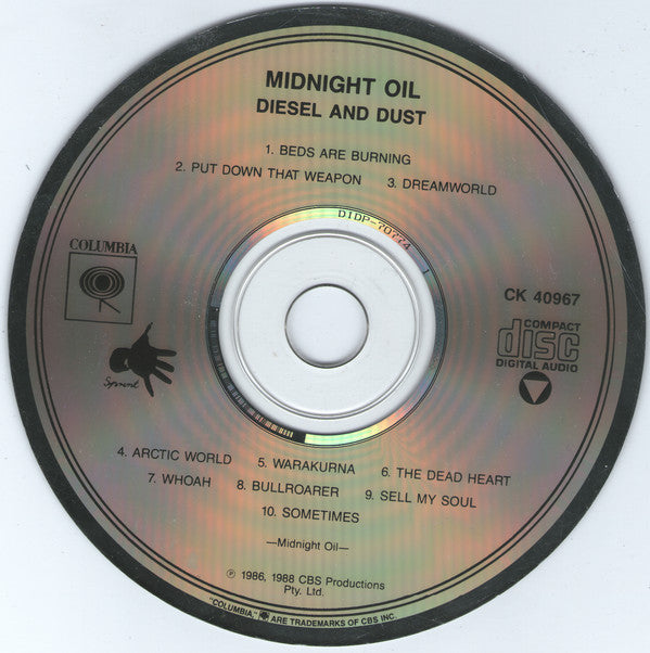 Midnight Oil : Diesel And Dust (CD, Album)