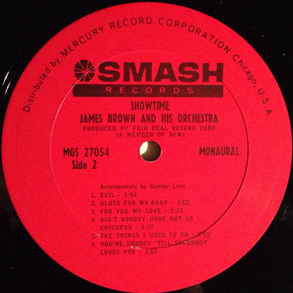 James Brown : Showtime (LP, Album, Mono, Ter)