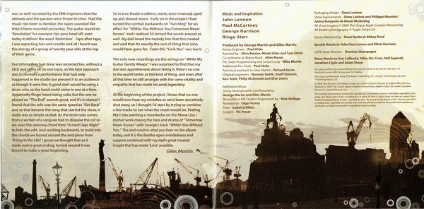 The Beatles : Love (CD, Album, P/Mixed, Cin)