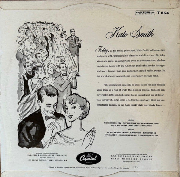 Kate Smith (2) : Kate Smith (LP, Album, Mono, RP)