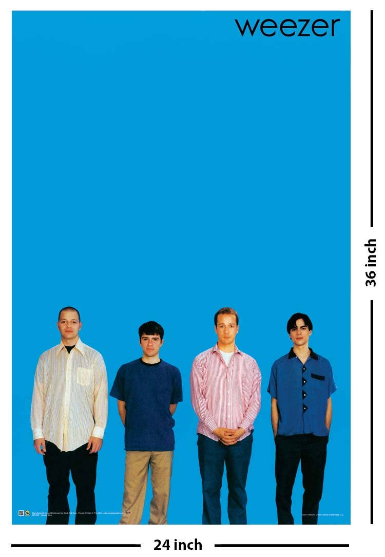 Weezer Band Blue Album Poster - 24" x 36"