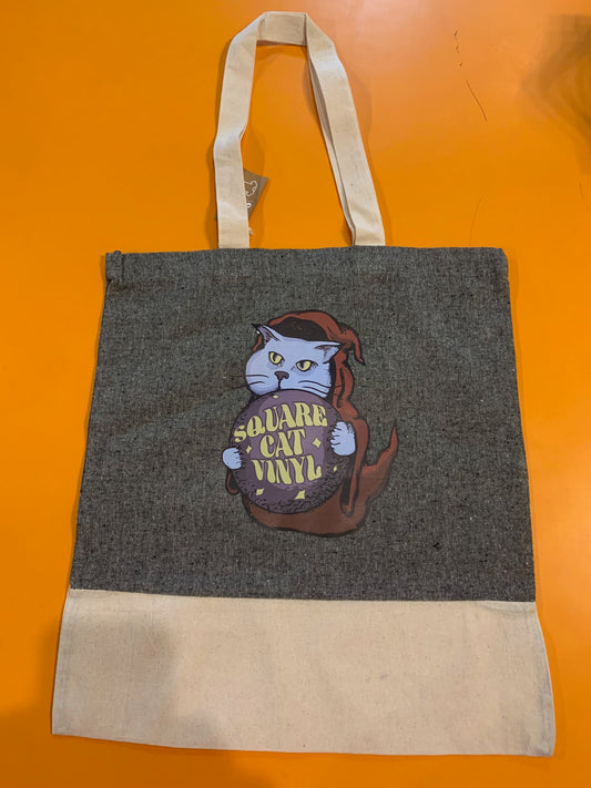 Square Cat Wizard Tote Bag