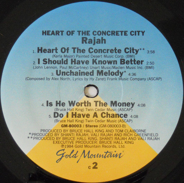 Rajah (7) : Heart Of The Concrete City (LP, Album)
