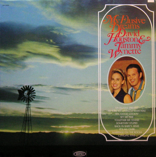 Houston, David & Tammy Wynette - My Elusive Dreams (VG+)