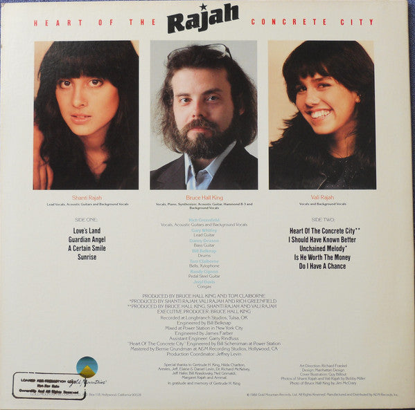 Rajah (7) : Heart Of The Concrete City (LP, Album)