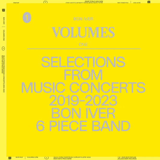 Bon Iver - Volumes: One - Selections From Music Concerts 2019 -2023 Bon Iver 6 Piece Band