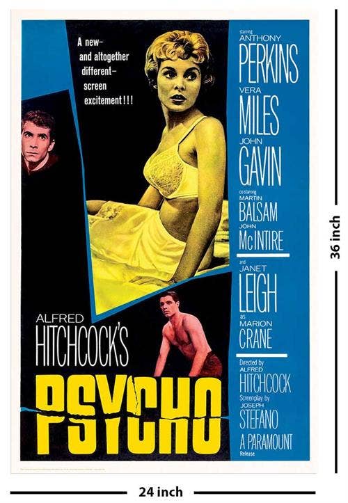 Psycho Movie Poster - 24" x 36"
