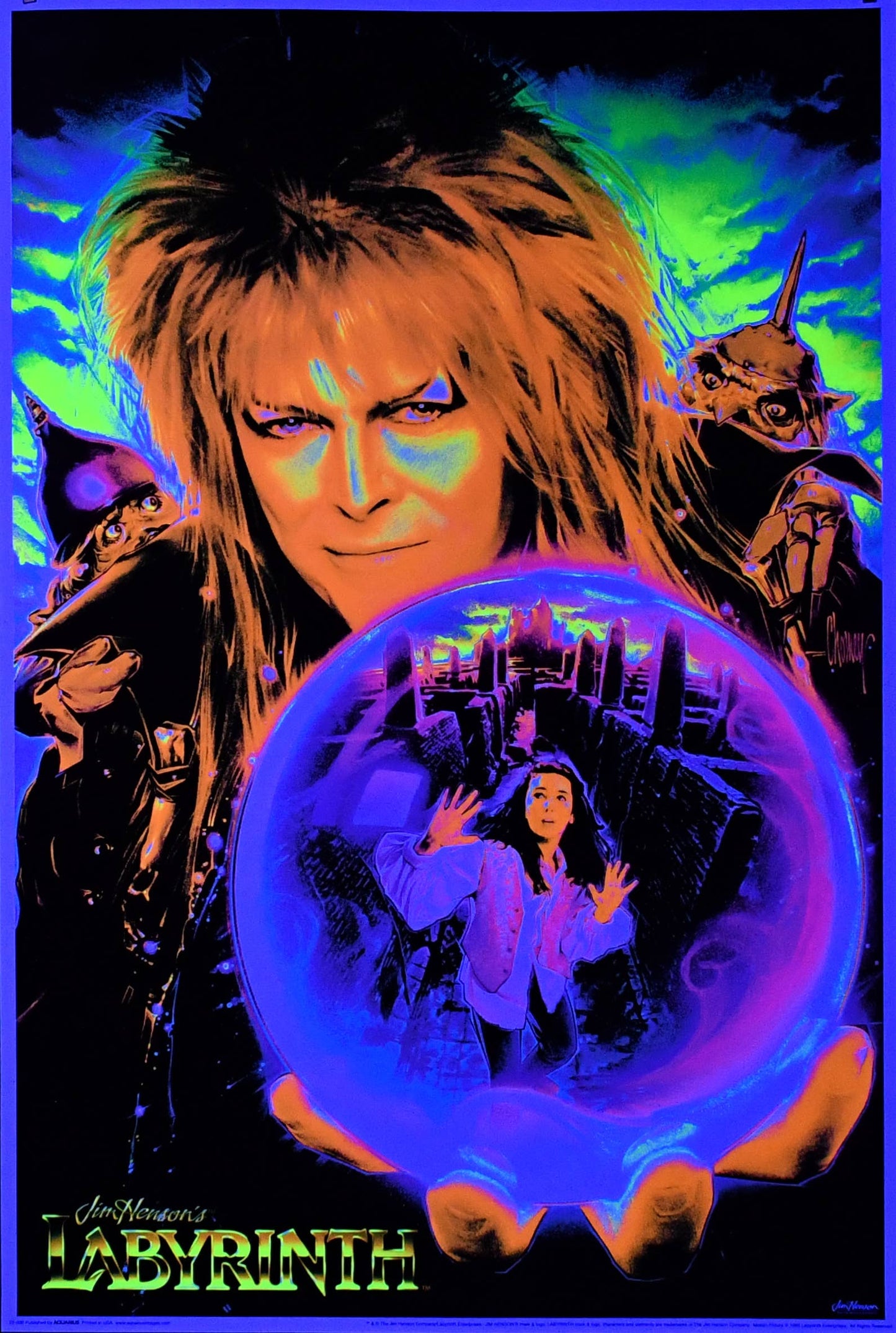 Labyrinth Blacklight Poster – 24" x 36"