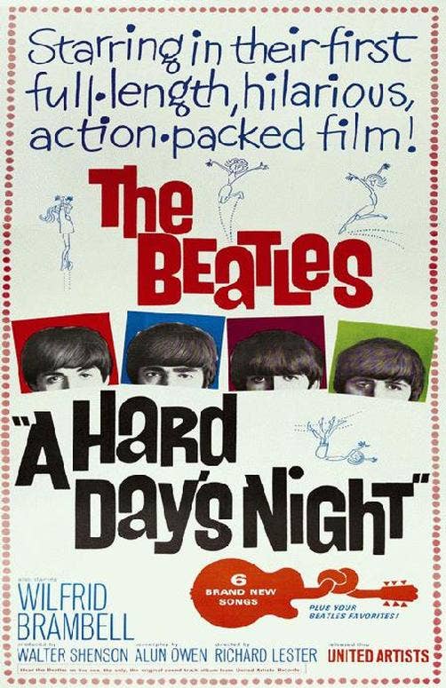Beatles Hard Day's Night 11" x 17"