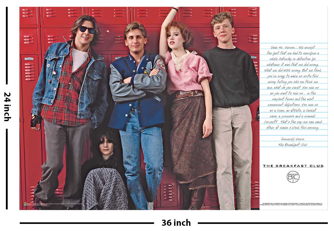 Breakfast Club Lockers Poster - 24" x 36"