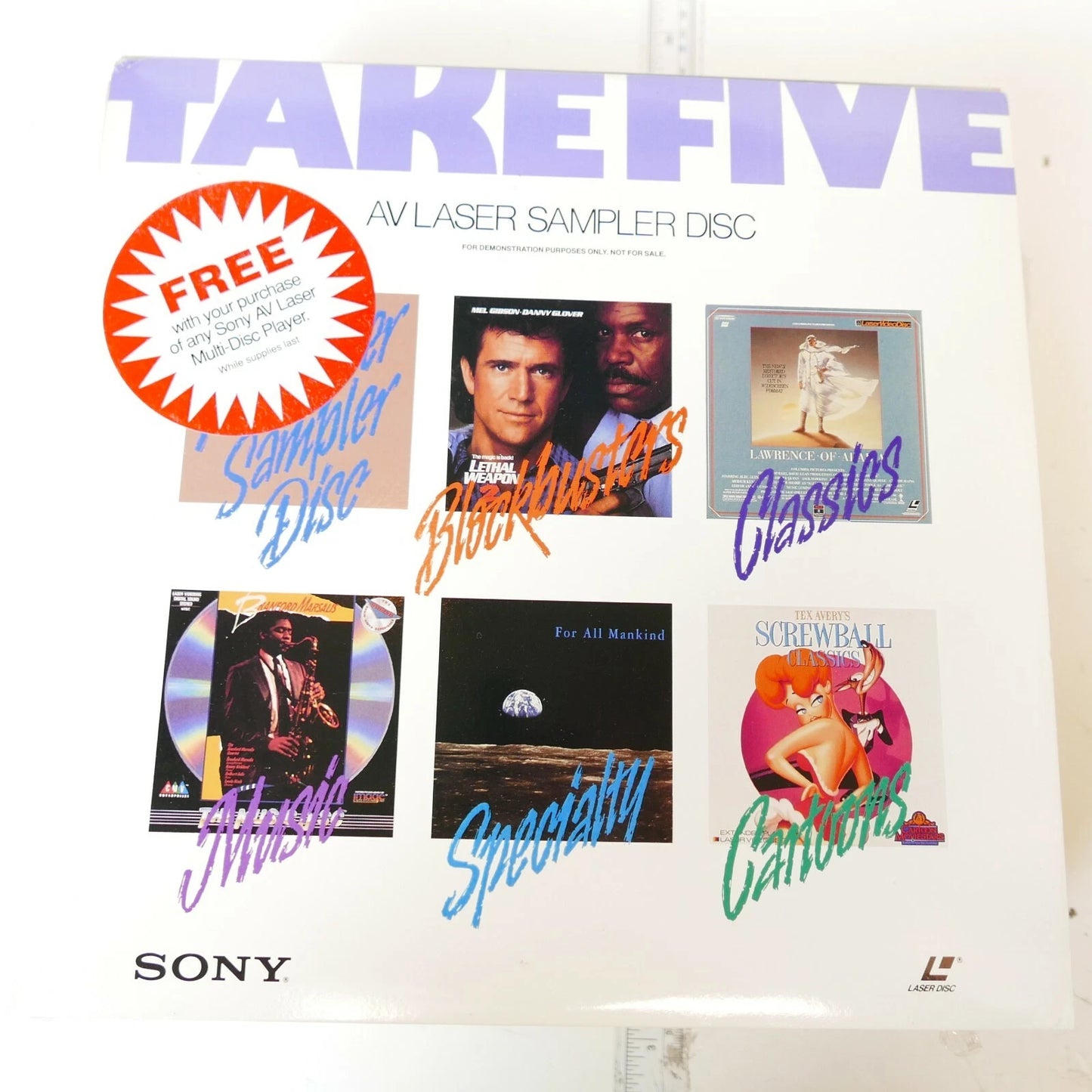 Sony AV Laser Sampler Disc (LZR)
