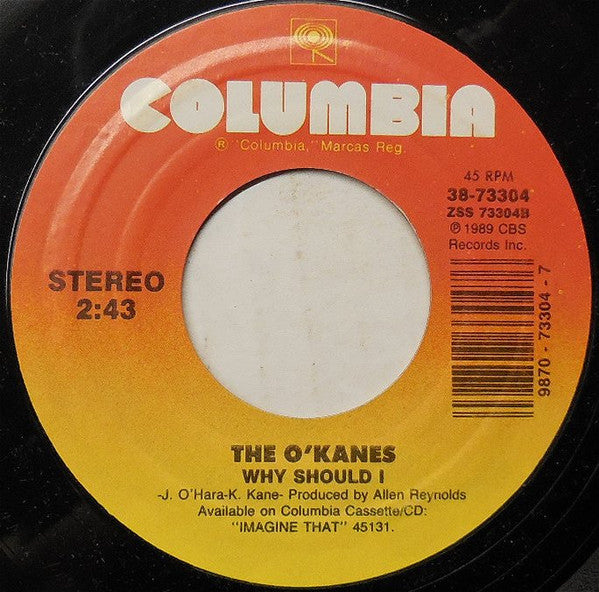 The O'Kanes : Diddy All Night Long (7", Single)