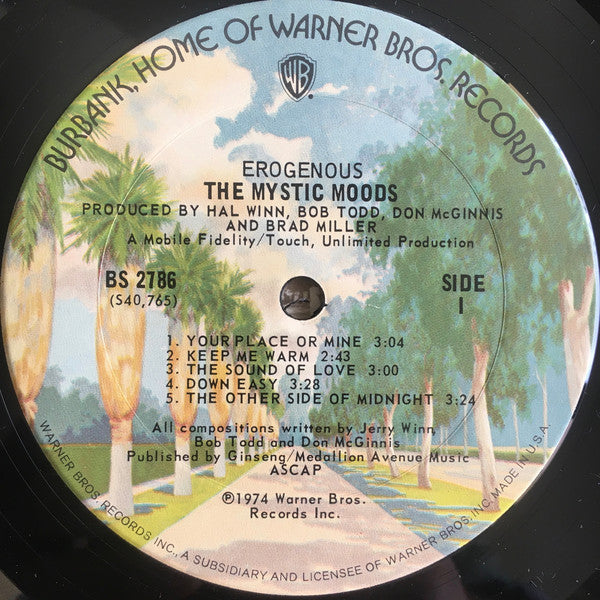 The Mystic Moods Orchestra : Erogenous (LP, Album)