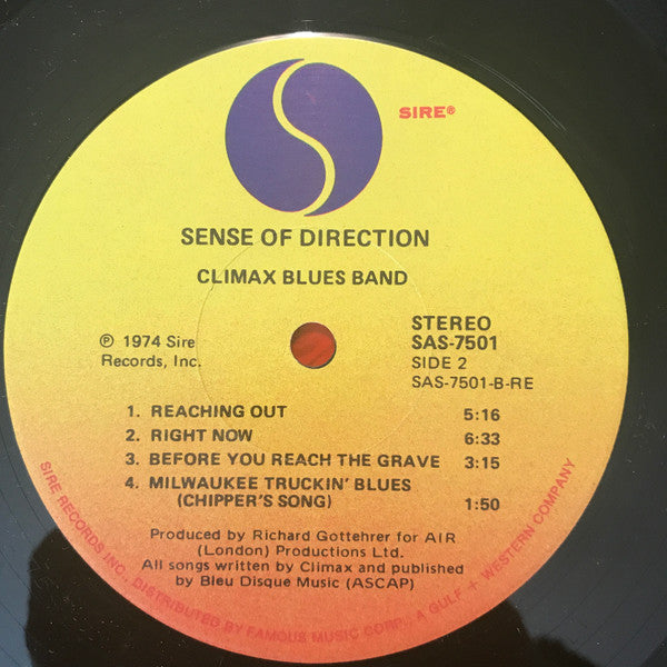 Climax Blues Band : Sense Of Direction (LP, Album, Nor)