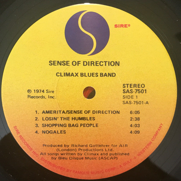 Climax Blues Band : Sense Of Direction (LP, Album, Nor)