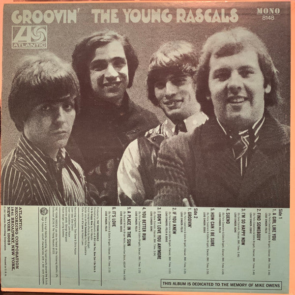 THE YOUNG RARCALS GROOVIN’ LP 2002 Groovin' by The Rascals (Record, 2002) for sale online | eBay