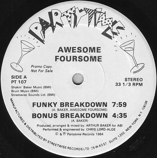 Awesome Foursome : Funky Breakdown (12", Promo)