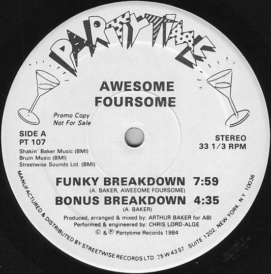 Awesome Foursome : Funky Breakdown (12", Promo)