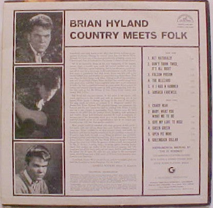 Brian Hyland : Country Meets Folk (LP, Album)