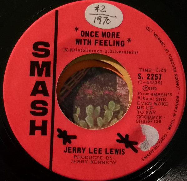 Jerry Lee Lewis : Once More With Feeling (7", Single)