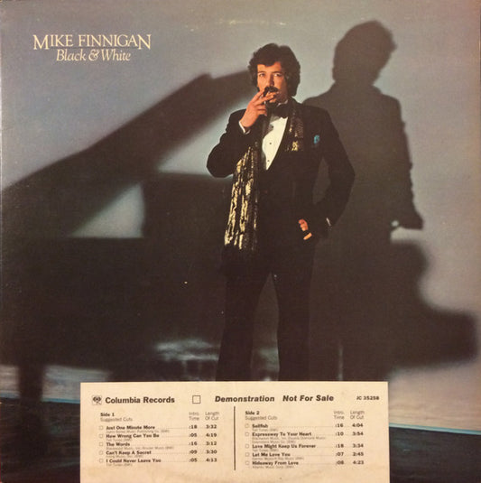 Mike Finnigan : Black & White (LP, Promo)