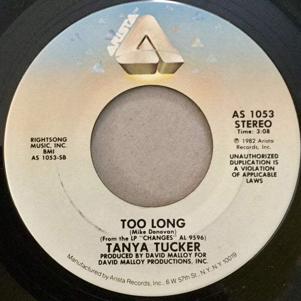 Tanya Tucker : Changes / Too Long (7", Single)