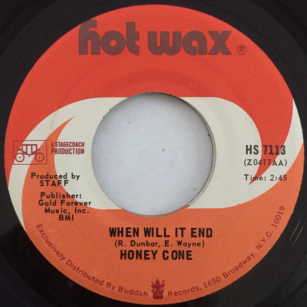 Honey Cone : The Day I Found Myself / When Will It End (7", Single, San)
