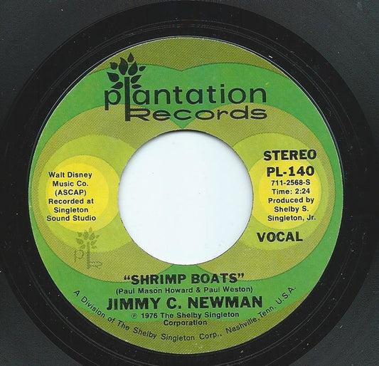 Jimmy C. Newman : Shrimp Boats (7", Single)